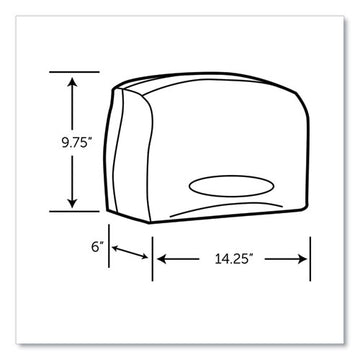 Scott® Essential Coreless Jumbo Roll Tissue Dispenser For Business, 14.25 X 6 X 9.7, Black freeshipping - TVN Wholesale